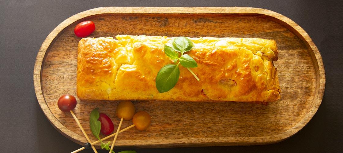 Cake tomate feta