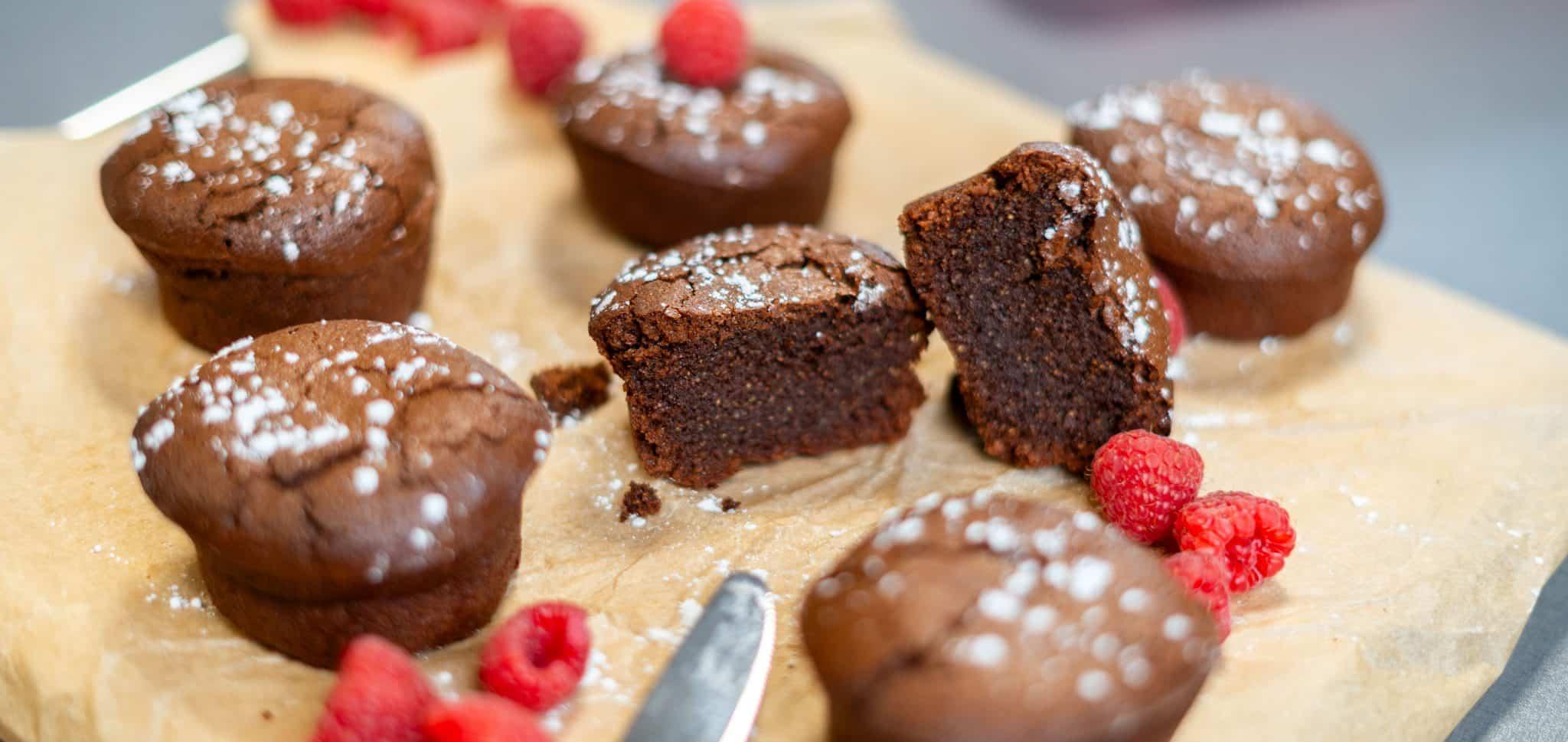Fondant au chocolat à la polenta