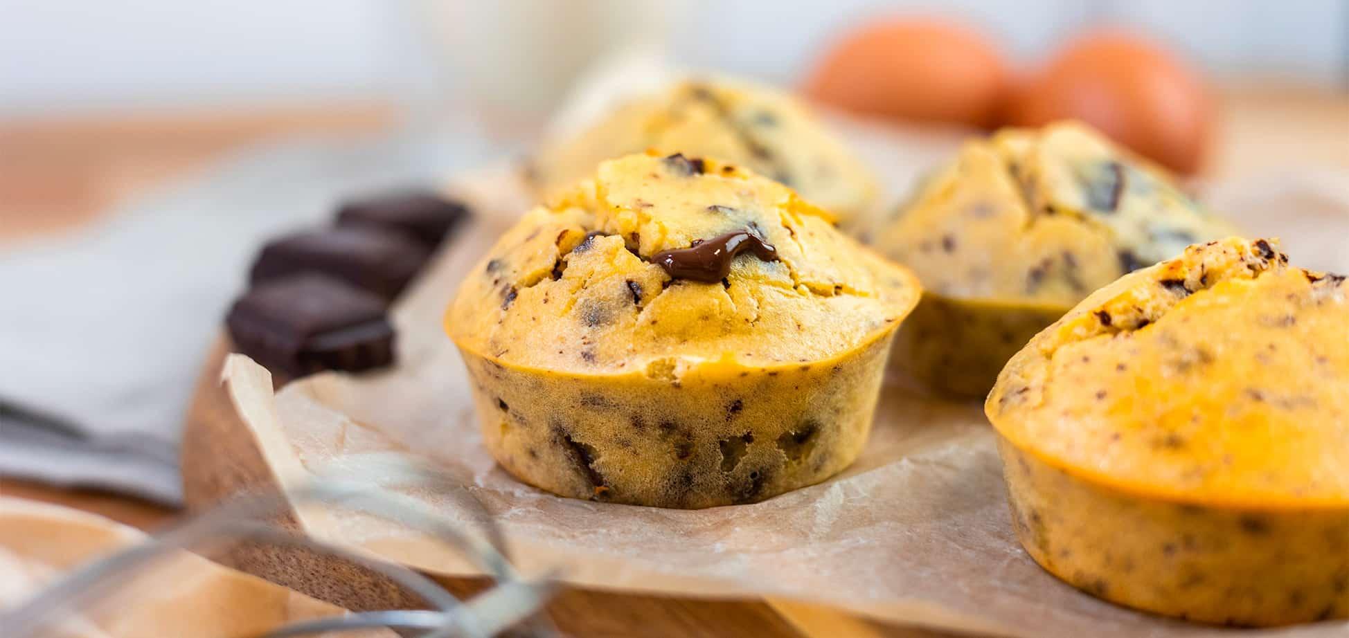 Muffin pépites de chocolat sans gluten